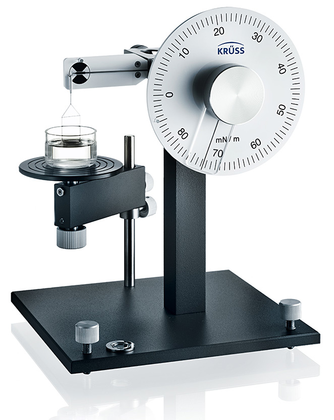 Manual Tensiometer K6 surface tension measuring instrument with calibrated dial and Du Noüy ring